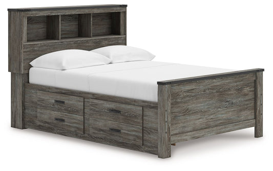 Frandern - Bookcase Panel Bedroom Set With Storage
