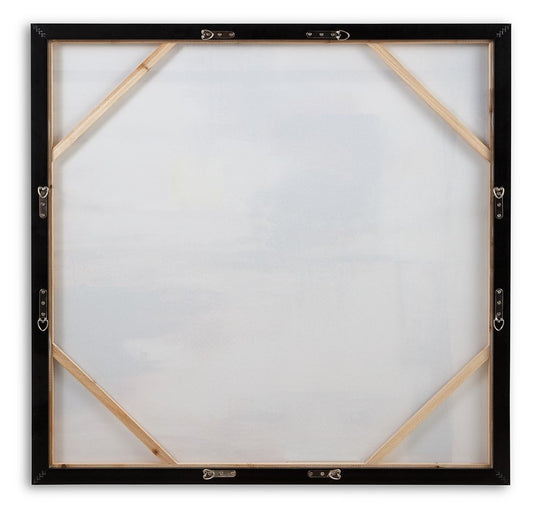Pigeonford - Wall Art - White / Teal / Gold