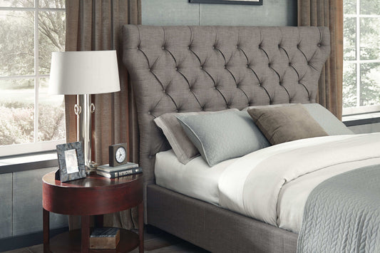 Geneva Melina - California King Upholstered Storage Bed - Dolphin Linen