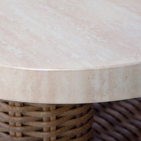 Dolan Creek - Square End Table - Beige / Brown