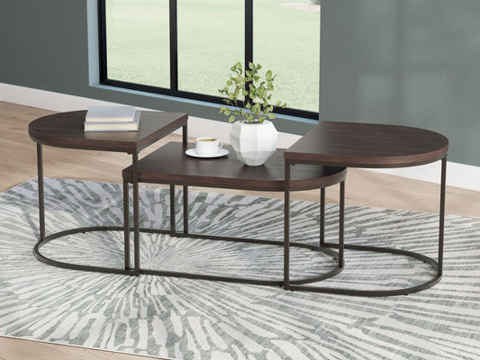 Vanmore - Occasional Table Set (Set of 3) - Dark Brown