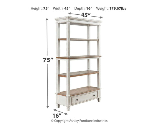 Realyn - Bookcase - Brown / White