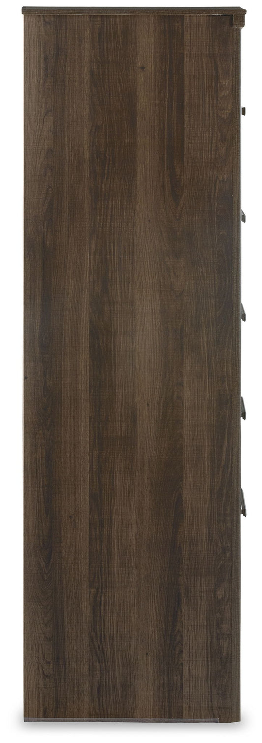Juararo - Five Drawer Chest - Dark Brown