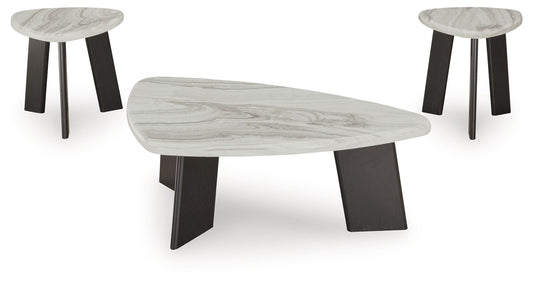 Lilyberg - Occasional Table Set (Set of 3) - Gray / Black
