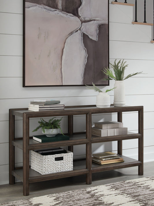 Kallenny - Sofa Table - Brown / Gray