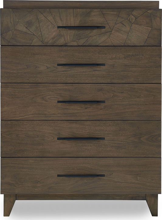 Broderick - Five-Drawer Chest - Wild Oats Brown (2024)
