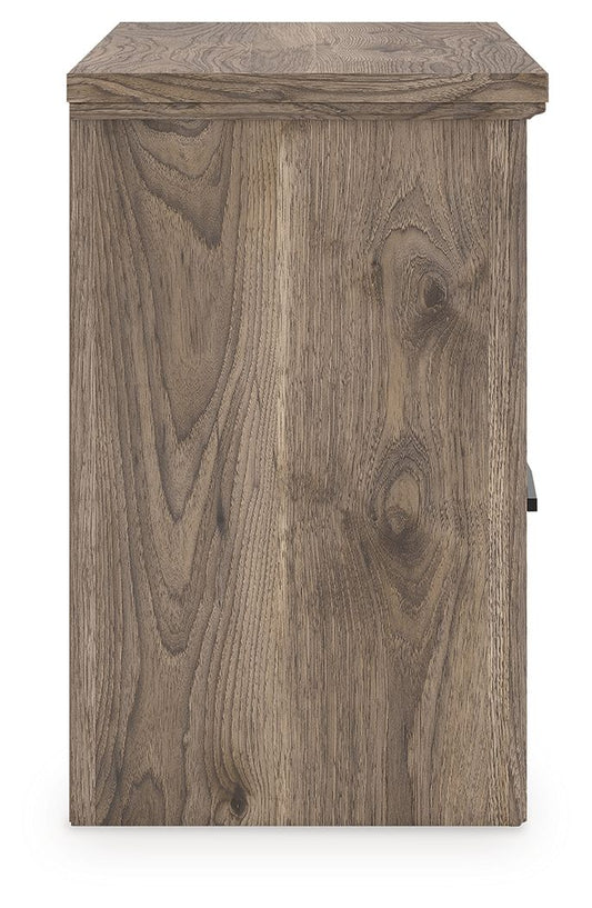 Rusticott - Two Drawer Night Stand - Brown