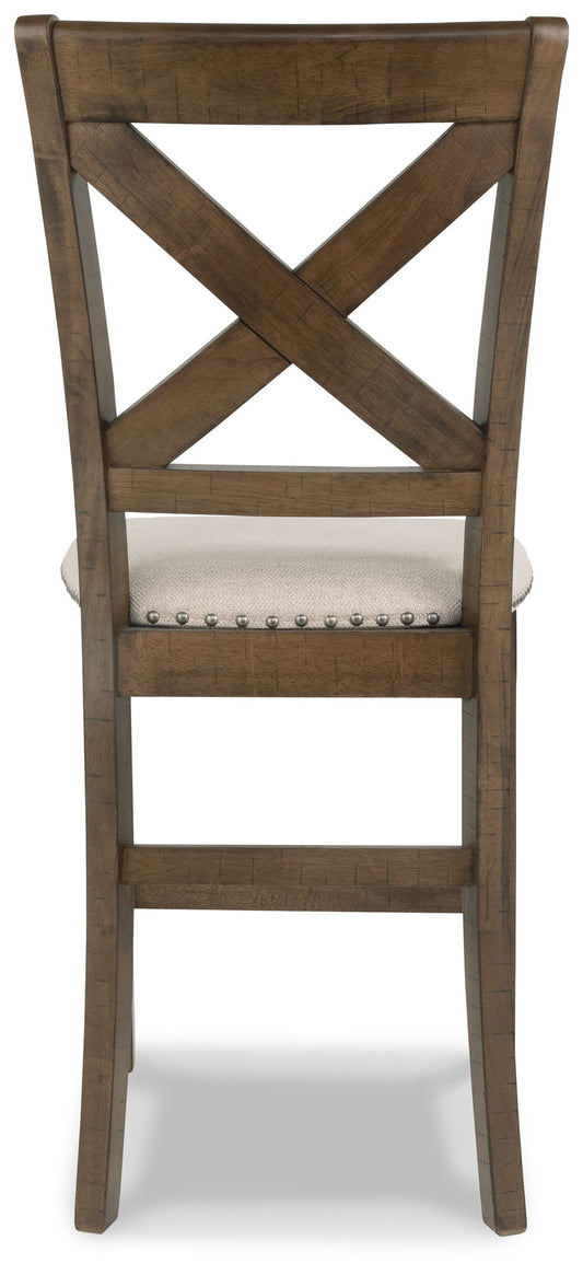 Moriville - Upholstered Barstool (Set of 2) - Beige