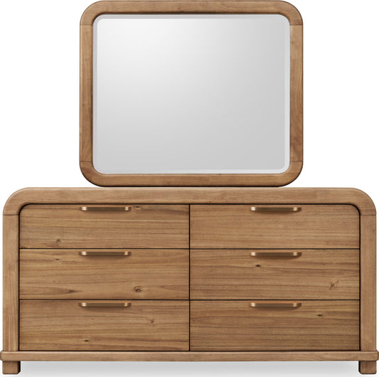 Kione - Six Drawer Acacia Wood Dresser - Lioness