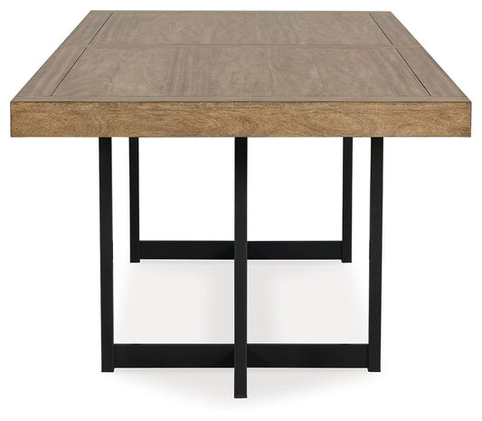 Tomtyn - Rectangular Dining Room Extension Table - Light Brown