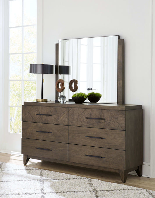 Broderick - Dresser Mirror - Wild Oats Brown