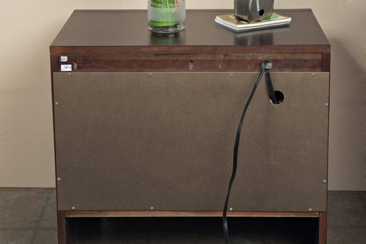 Element - Charging Station Nightstand - Chocolate Brown
