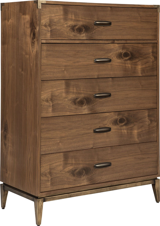Adler - Five Drawer Chest - Natural Walnut (2024)