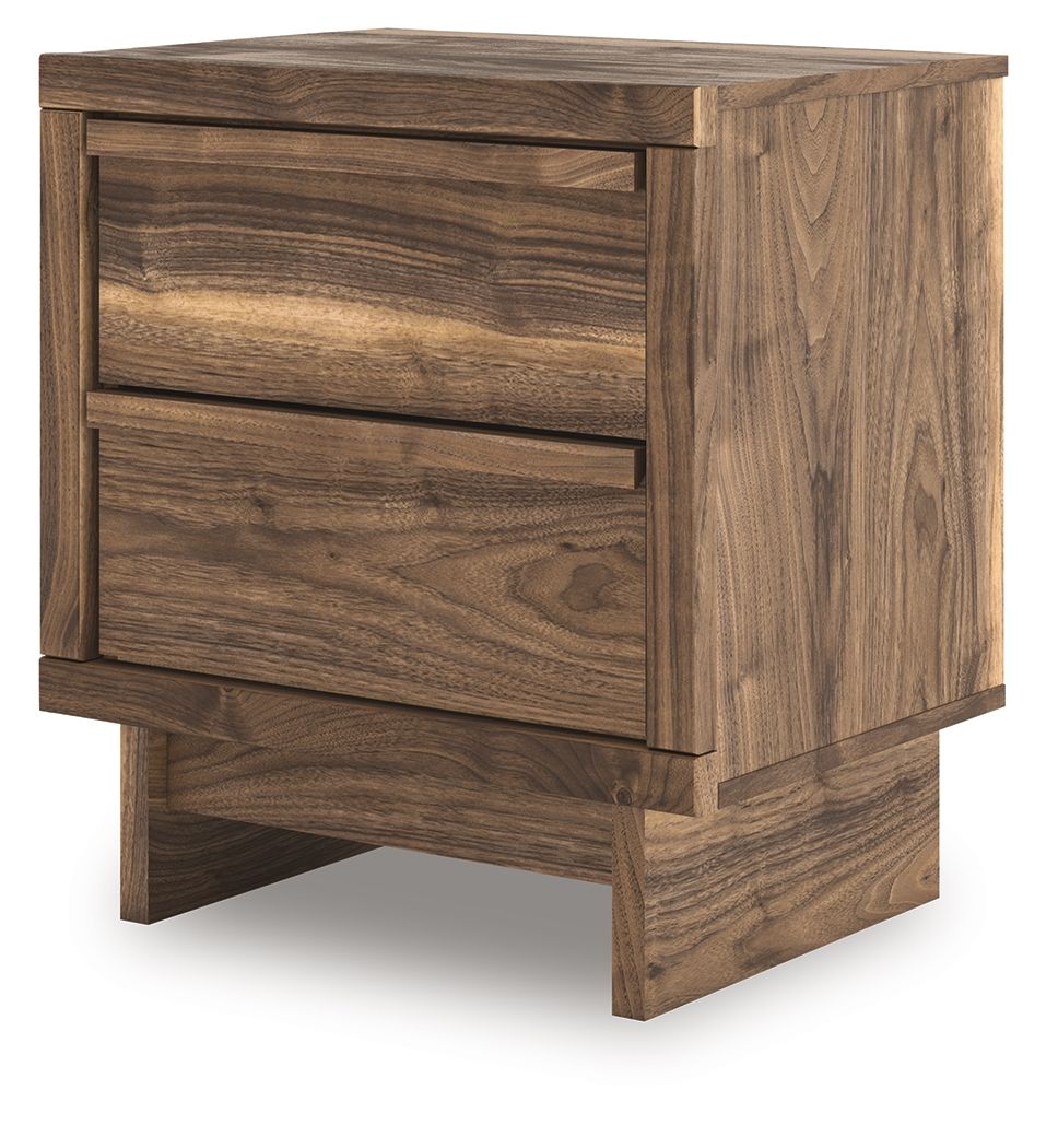 Chirason - Two Drawer Night Stand - Brown