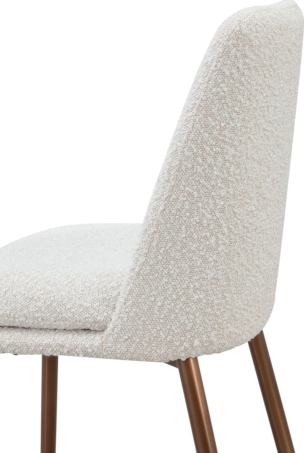 Crossroads 2.0 - Wyatt Upholstered Bar Stool (Set of 2) - Ricotta Boucle And Bronze Metal