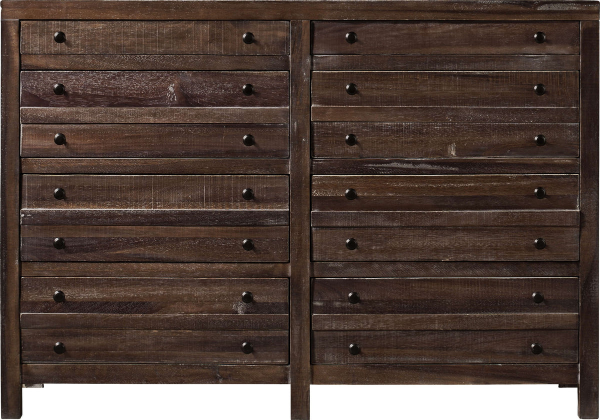 Townsend - Eight Drawer Solid Wood Dresser - Java (2024)