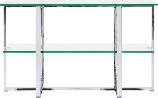 Amalfi - Glass Shelf Sideboard - Chrome