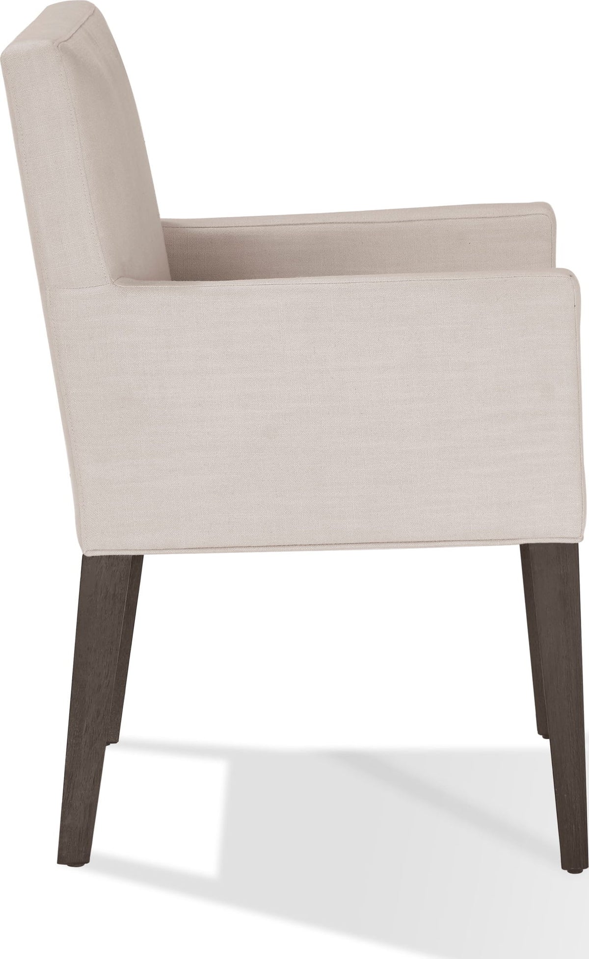 Oakland Brunette - Modesto Upholstered Arm Chair (Set of 2) - Abalone Linen And French Roast
