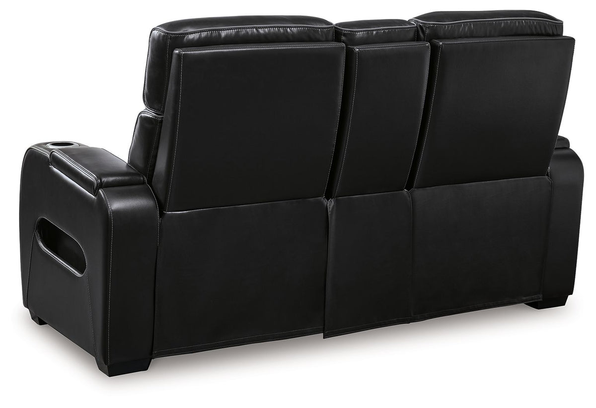 Boyington - 2 Pc. - Power Reclining Sofa And Loveseat - Black