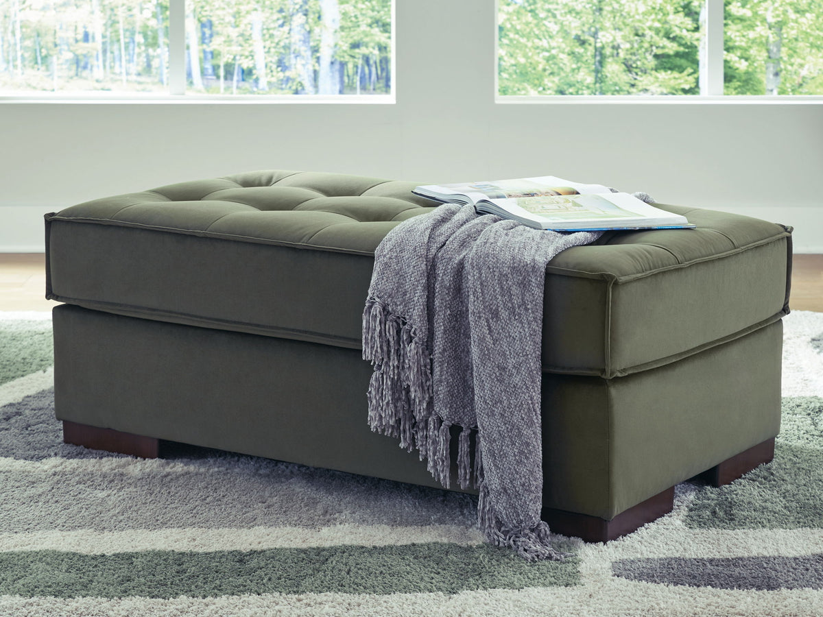 Caspian-Town - Oversized Accent Ottoman - Olive