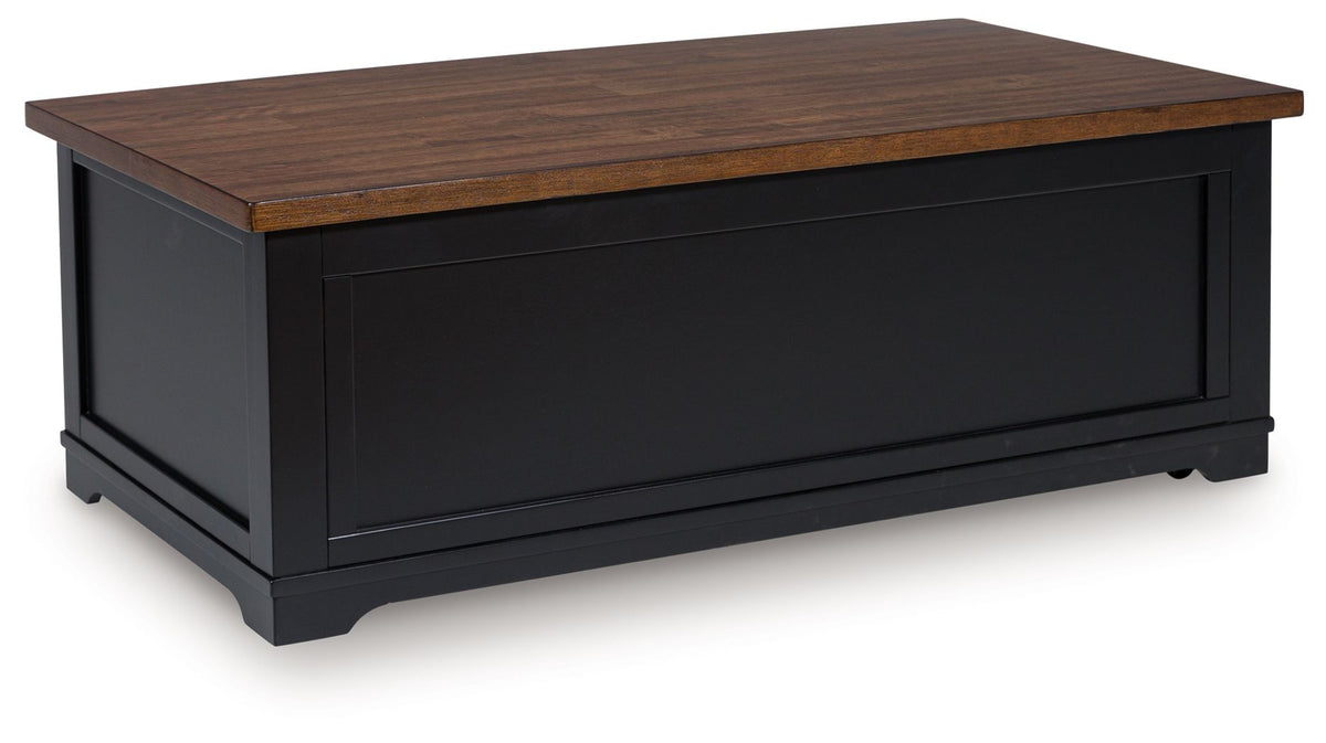 Wildenauer - Lift Top Cocktail Table - Brown / Black