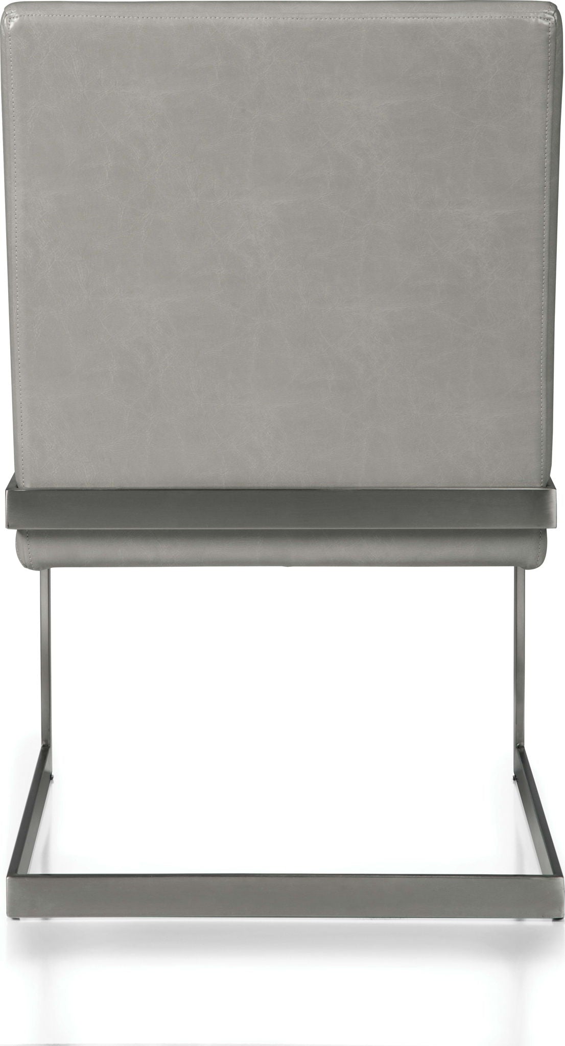 Coral - Synthetic Leather Upholstered Dining Chair (Set of 2) - Carrara / Stainless Steel