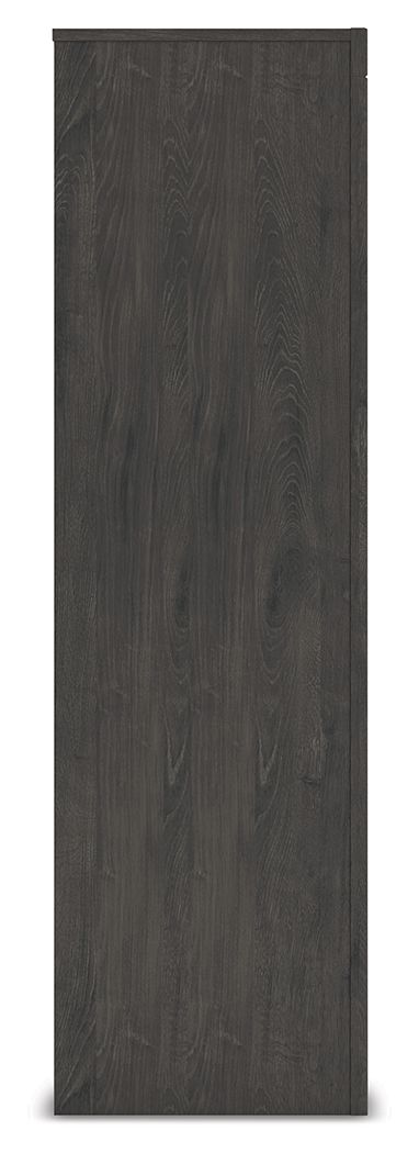 Fraluna - Five Drawer Chest - Charcoal