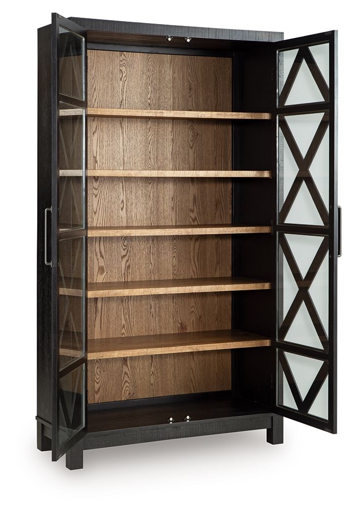 Christop - Accent Cabinet - Black / Brown