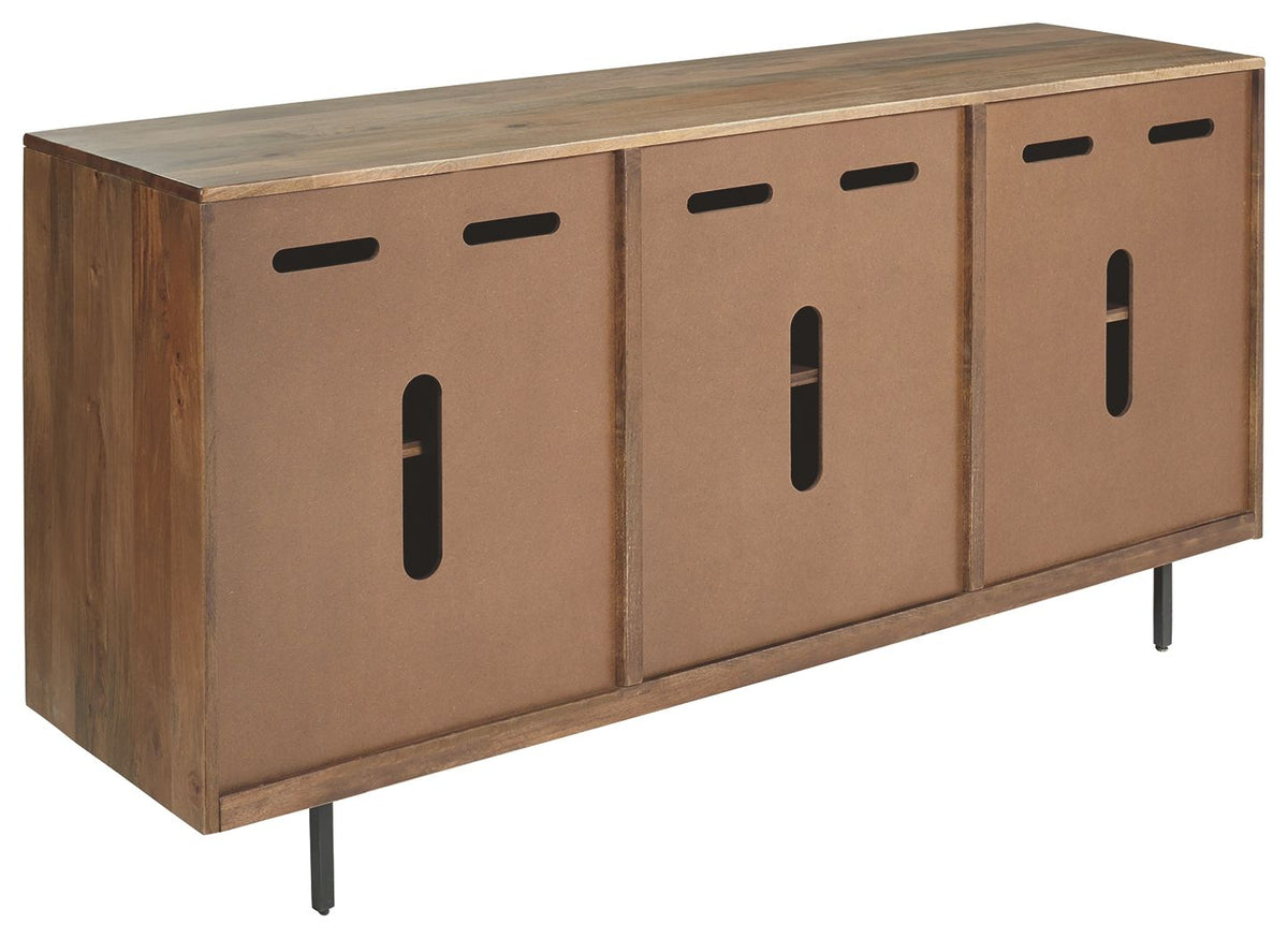 Kerrings - Accent Cabinet - Brown / Black / White