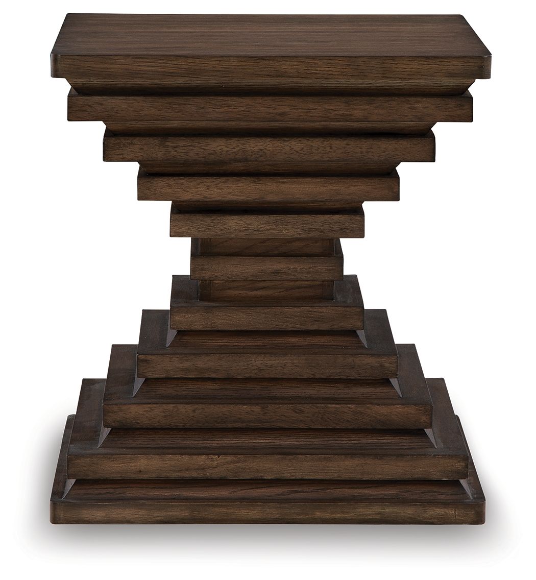 Hannodream - Square End Table - Warm Brown