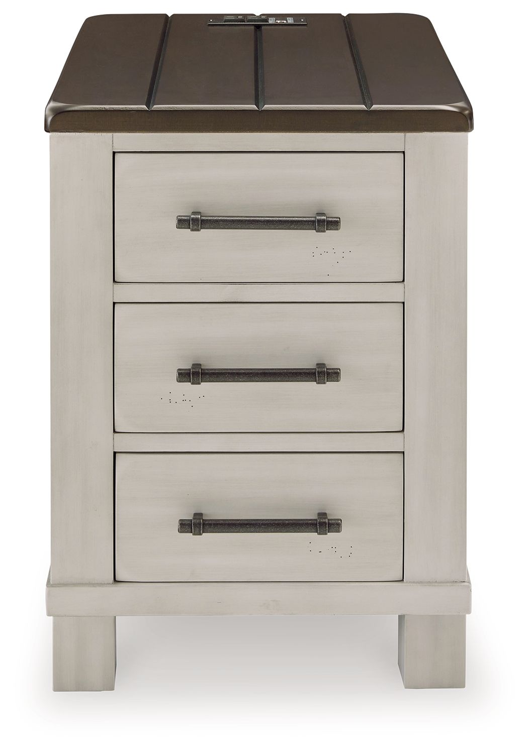 Darborn - Chair Side End Table - Gray / Brown