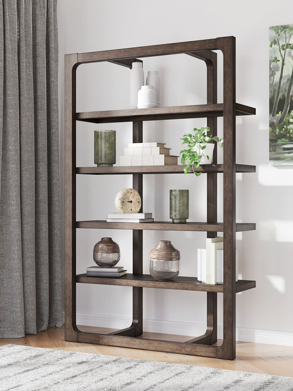 Breckington - Bookcase - Dark Brown