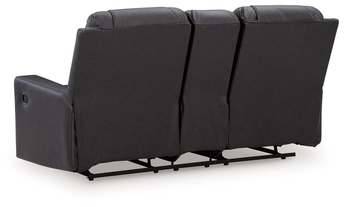 Mackmenville - Double Reclining Loveseat With Console