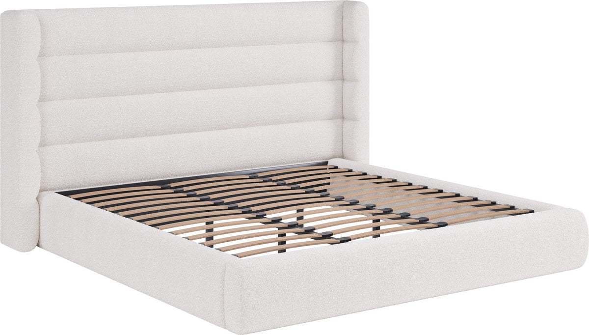 Formosa Frank - Upholstered Wingback Platform Bed