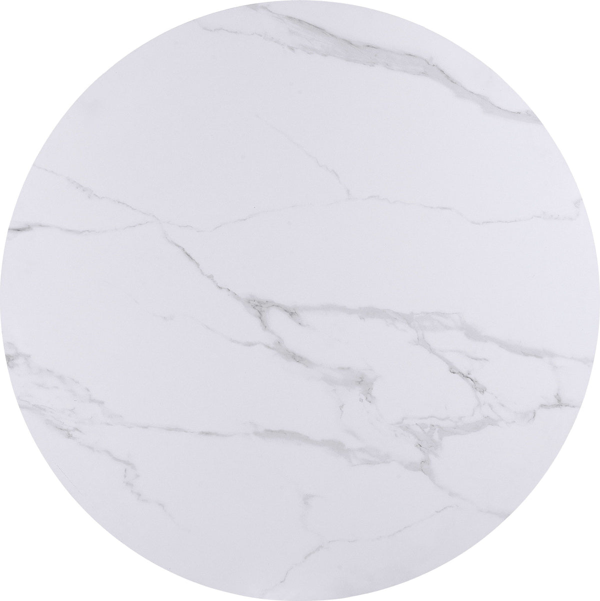 Winston - Stone Top Metal Base Round Dining Table
