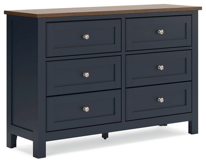 Landocken - Dresser - Brown / Blue