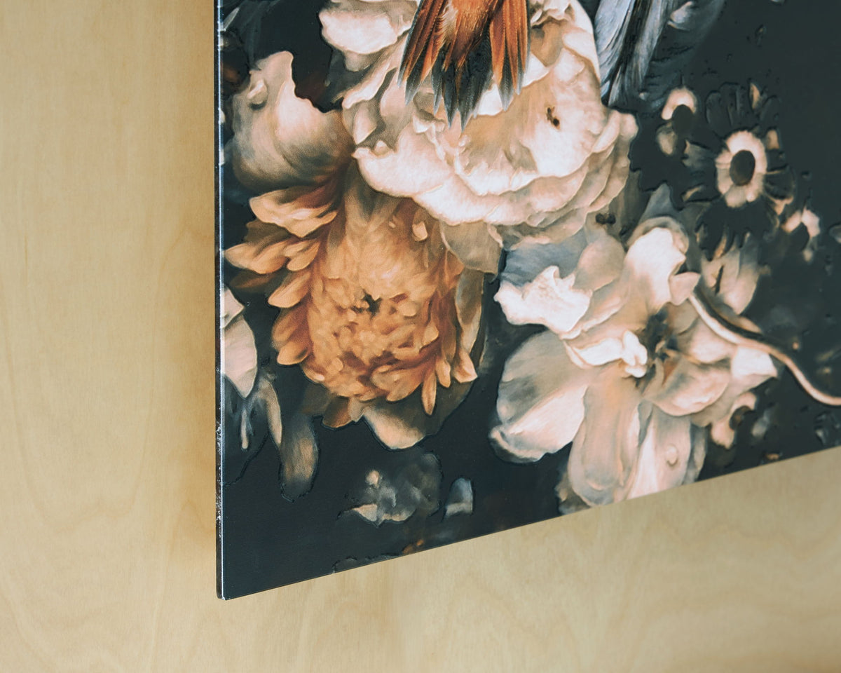 Valfer - Wall Art - Orange / Black / White