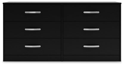 Finch - Six Drawer Dresser - Black