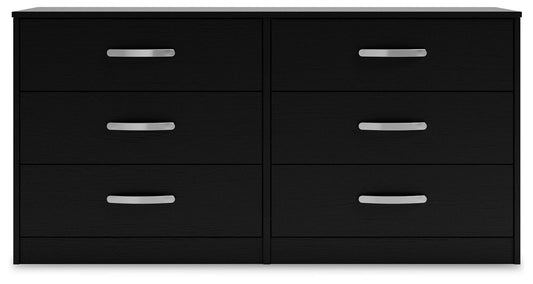 Finch - Six Drawer Dresser - Black