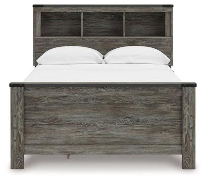 Frandern - Bookcase Panel Bed