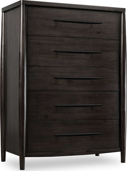 Koko - Five Drawer Acacia Wood Chest - Minx