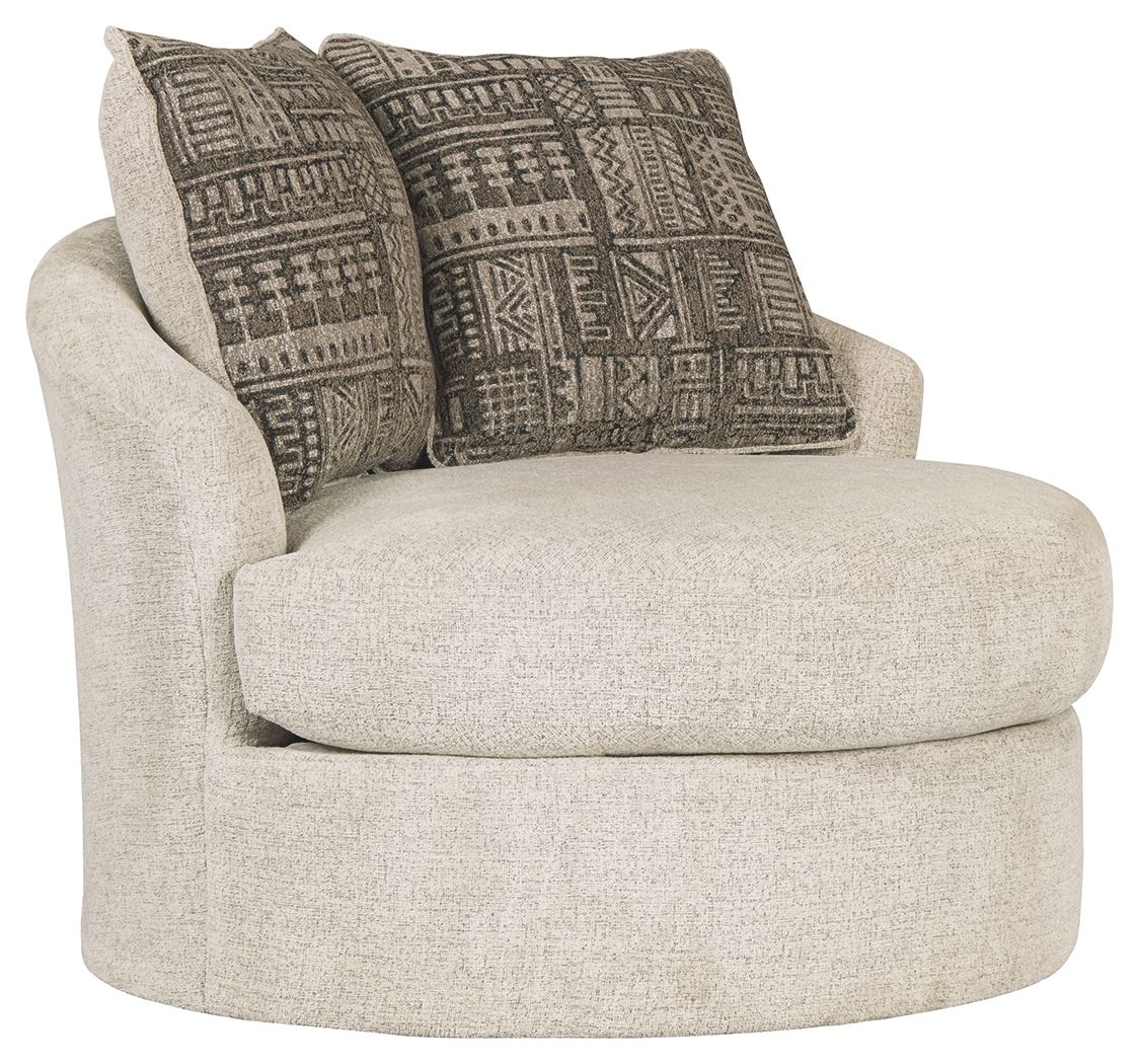 Soletren - Swivel Accent Chair - Stone