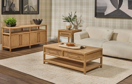 Dorsey - 64" Entertainment Console - Granola