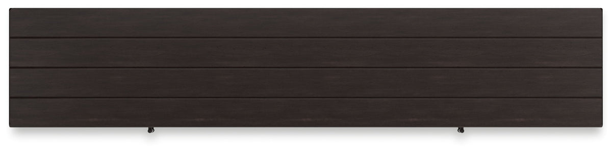 Darborn - XL TV Stand With Fireplace Option - Gray / Brown