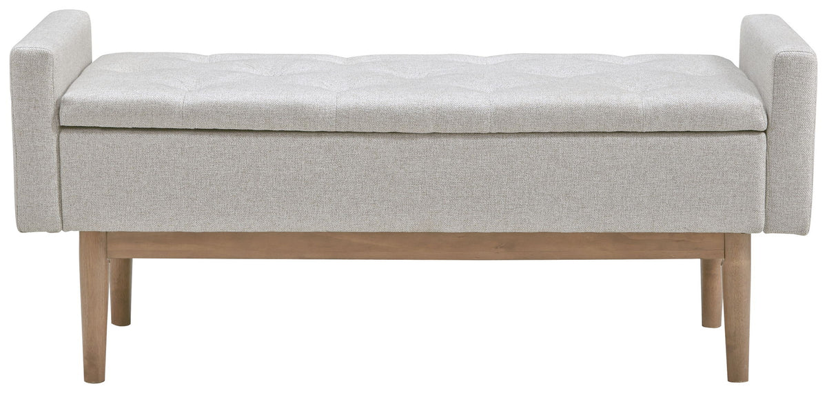 Briarson - Storage Bench - Beige / Brown