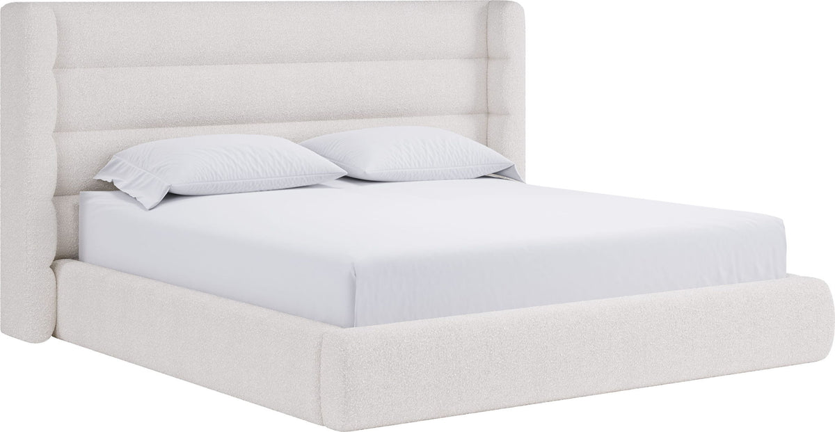 Formosa Frank - Upholstered Wingback Platform Bed
