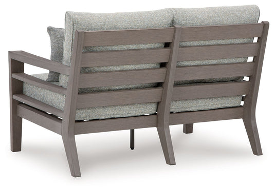 Hillside Barn - Loveseat With Cushion - Gray / Brown