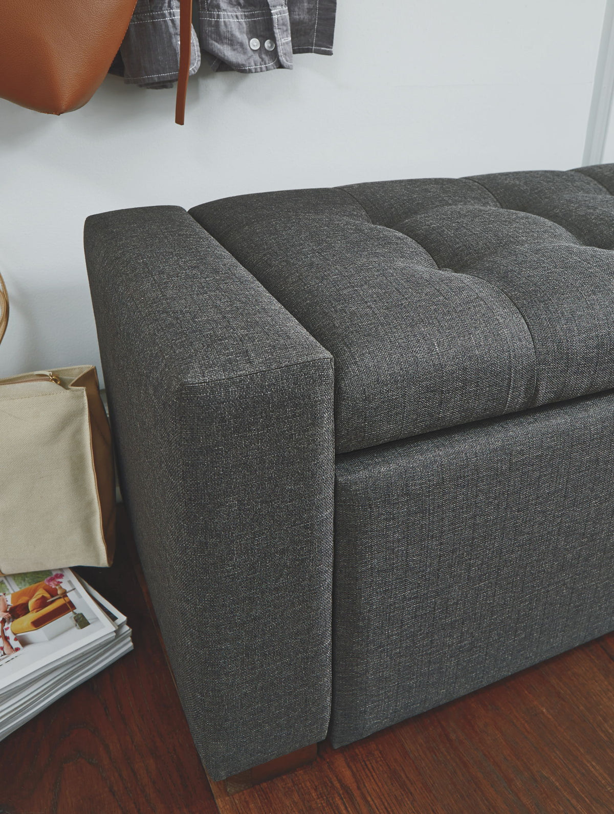 Cortwell - Storage Bench - Gray