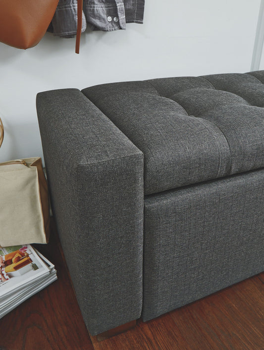 Cortwell - Storage Bench - Gray