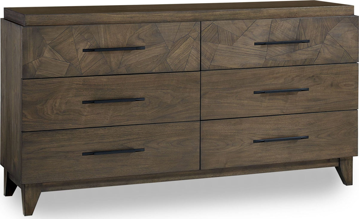 Broderick - Six-Drawer Dresser - Wild Oats Brown (2024)